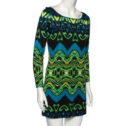 Diane von Furstenberg Multicolor Printed Silk Tacita Tunic Dress S
