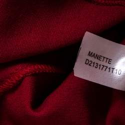 Pre Owned Diane von Furstenberg Berry Pink Jersey Manette Sheath Dress S 