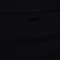 Pre Owned Diane von Furstenberg Black Knit Meg Zip Pencil Skirt S