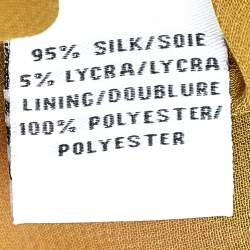 Pre Owned Diane von Furstenberg Multicolor Printed Silk Khalila Top L