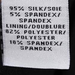 Pre Owned Diane Von Furstenberg Multicolored Printed Silk Vint Stretch Blazer XL