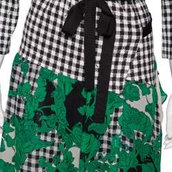 Pre Owned Diane von Furstenberg Multicolored Print Silk Knit Rivera Wrap Dress XL