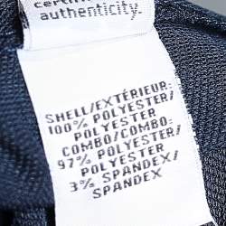 Pre Owned Diane Von Furstenberg Navy Blue Crepe Off-Shoulder Mini Dress M