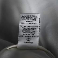 Pre Owned Diane Von Furstenberg Multicolored Printed Silk & Leather Trimmed Lelani Dress S