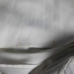 Pre Owned Diane Von Furstenberg Multicolored Printed Silk & Leather Trimmed Lelani Dress S