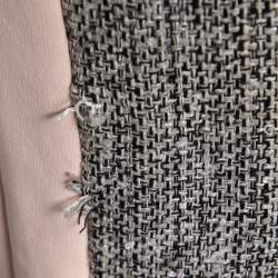 Diane von Furstenberg Colorblock Crepe & Tweed Paneled Katherine Dress M