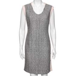 Diane von Furstenberg Colorblock Crepe & Tweed Paneled Katherine Dress M