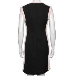 Diane von Furstenberg Colorblock Crepe & Tweed Paneled Katherine Dress M