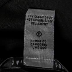 Pre Owned Diane von Furstenberg Black Cotton & Wool Elsie Top L