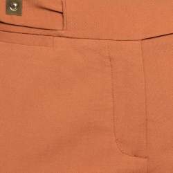 Pre Owned Diane Von Furstenberg Brown Wool Flared Leg Fimby Trousers S