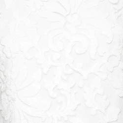 Pre Owned Diane von Furstenberg White Sequin Embellished Lace Kaleb Dress S