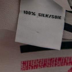 Pre Owned Diane Von Furstenberg Multicolor Abstract Printed Silk Top M