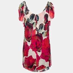 Diane von Furstenberg Multicolor Printed Silk Elenka Mini Dress S