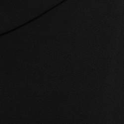 Pre Owned Diane Von Furstenberg Black Gathered Detail Bevin Sheath Dress L