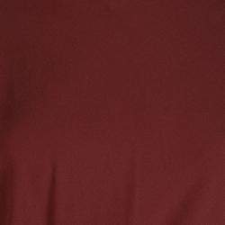 Pre Owned Diane Von Furstenberg Brick Red Silk Teresia Drop Waist Dress S