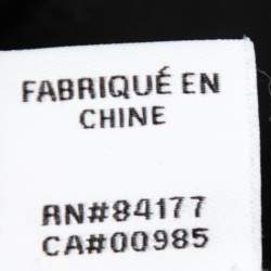 Pre Owned Diane Von Furstenberg Black Knit Sleeveless Peplum Top L