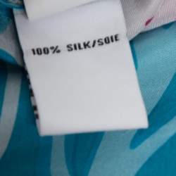 Pre Owned Diane von Furstenberg Multicolor Printed Silk Prita Belted Shirt Dress S