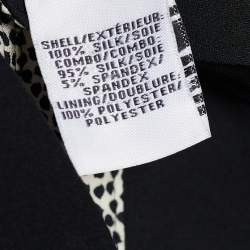 Pre Owned Diane von Furstenberg Black Silk Prita Shirt Dress M