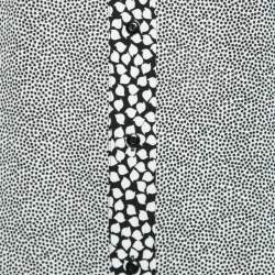 Pre Owned Diane Von Furstenberg Black and White Printed Silk Button Front Blouse M
