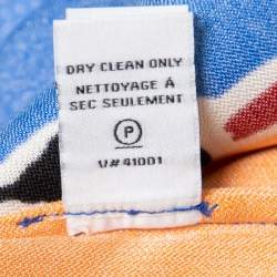 Pre Owned Diane von Furstenberg Multicolor Lion Landscape Print Harriet Dress XS