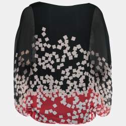 Diane von Furstenberg Multicolor Printed Silk Robyn Blouse S