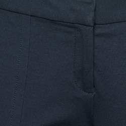 Pre Owned Diane von Furstenberg Navy Blue Knit Trousers M