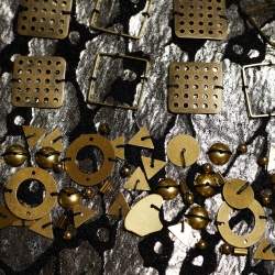 Pre Owned Diane Von Furstenberg Black/Silver Wool Embellished Jacket L