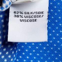 Pre Owned Diane von Furstenberg Blue Cody Print Maxi Skirt S