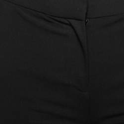 Pre Owned Diane Von Furstenberg Black Wool Trousers XS