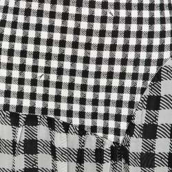 Pre Owned Diane von Furstenberg Black/White Checkered Silk Maxi Dress L