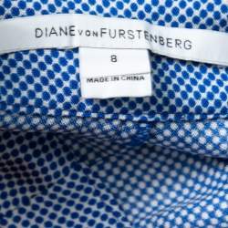 Pre Owned Diane Von Furstenberg Multicolor Lion Landscape Print Silk & Crepe Maxi Skirt M