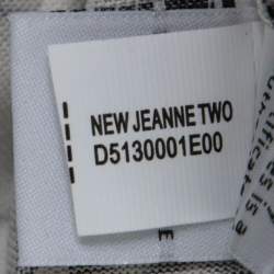 Pre Owned Diane von Furstenberg Black Printed Silk Jersey Jeanne Wrap Dress M