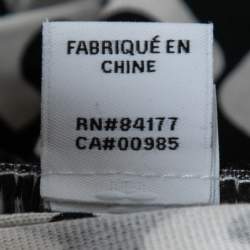 Pre Owned Diane von Furstenberg Black Printed Silk Jersey Jeanne Wrap Dress M