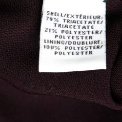 Diane von Furstenberg Plum Crepe Sleeveless Jumpsuit S