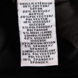 Pre Owned Diane von Furstenberg Black Multicolor Dot Tweed Carrie Dress S