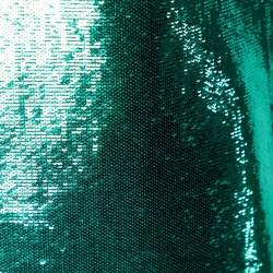 Pre Owned Diane von Furstenberg Green Sequined Tank Top P