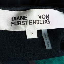 Pre Owned Diane von Furstenberg Green Sequined Tank Top P