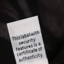 Pre Owned Diane Von Furstenberg Black Marble Print Silk Keyhole Detail Blouse S