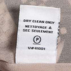 Pre Owned Diane Von Furstenberg Multicolor Printed Embellished Silk Dress L