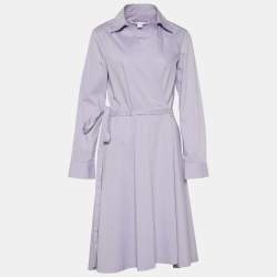 Diane von Furstenberg Lilac Cotton Robin Wrap Dress M