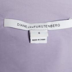 Diane von Furstenberg Lilac Cotton Robin Wrap Dress M