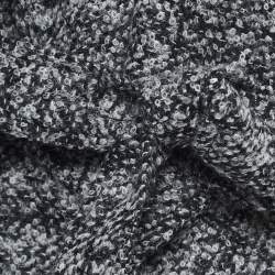Diane von Furstenberg Grey Boucle Wool Belted Cropped Coat S