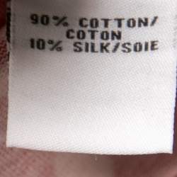 Pre Owned Diane Von Furstenberg Red and White Floral Print Faux Wrap Zoe Dress XS