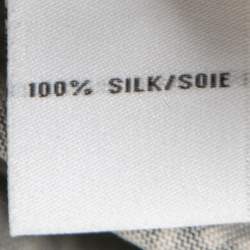 Pre Owned Diane von Furstenberg Black Printed Jersey-Silk Jeanne Wrap Dress L