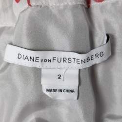 Pre Owned Diane Von Furstenberg Multicolor Sequin-Embellished Silk Maxi Dress S