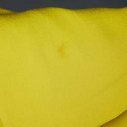 Diane Von Furstenberg Yellow Silk Wrap Around Midi Dress S