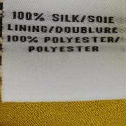 Diane Von Furstenberg Yellow Silk Wrap Around Midi Dress S
