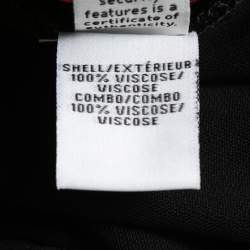 Pre Owned Diane Von Furstenberg Black Jersey Sleeveless Wrap Dress M