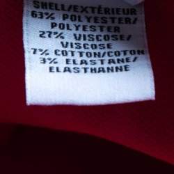 Pre Owned Diane Von Furstenberg Pink Knit V-Neck Midi Dress S