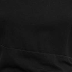 مملوكة مسبقًا Diane Von Furstenberg Black Jersey Ruched Midi Dress S